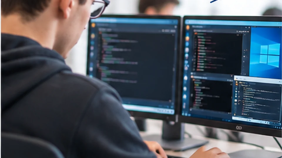 Informatiker bei der Arbeit mit virtuellen IT-Systemen